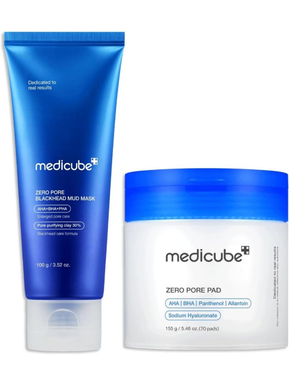 All-in-One Duo: Zero Pore Pads & Blackhead Mud Mask for Clear Skin Care
